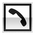 Idéogramme indiquant la présence d'un poste d'appel téléphonique.