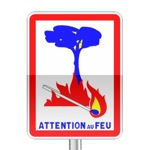 Panneau d'indication de risque d'incendie