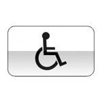 Panonceau désignant les installations aménagés pour handicapés physiques